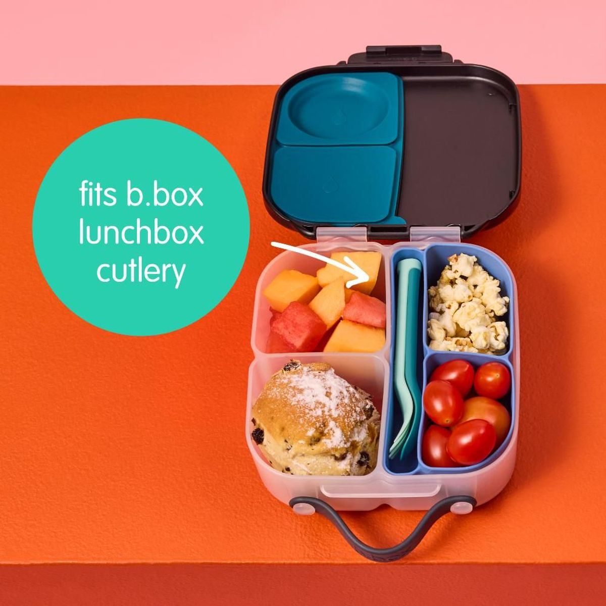 Alternative view of b.box | Silicone Bento Tray- Mini Lunchbox