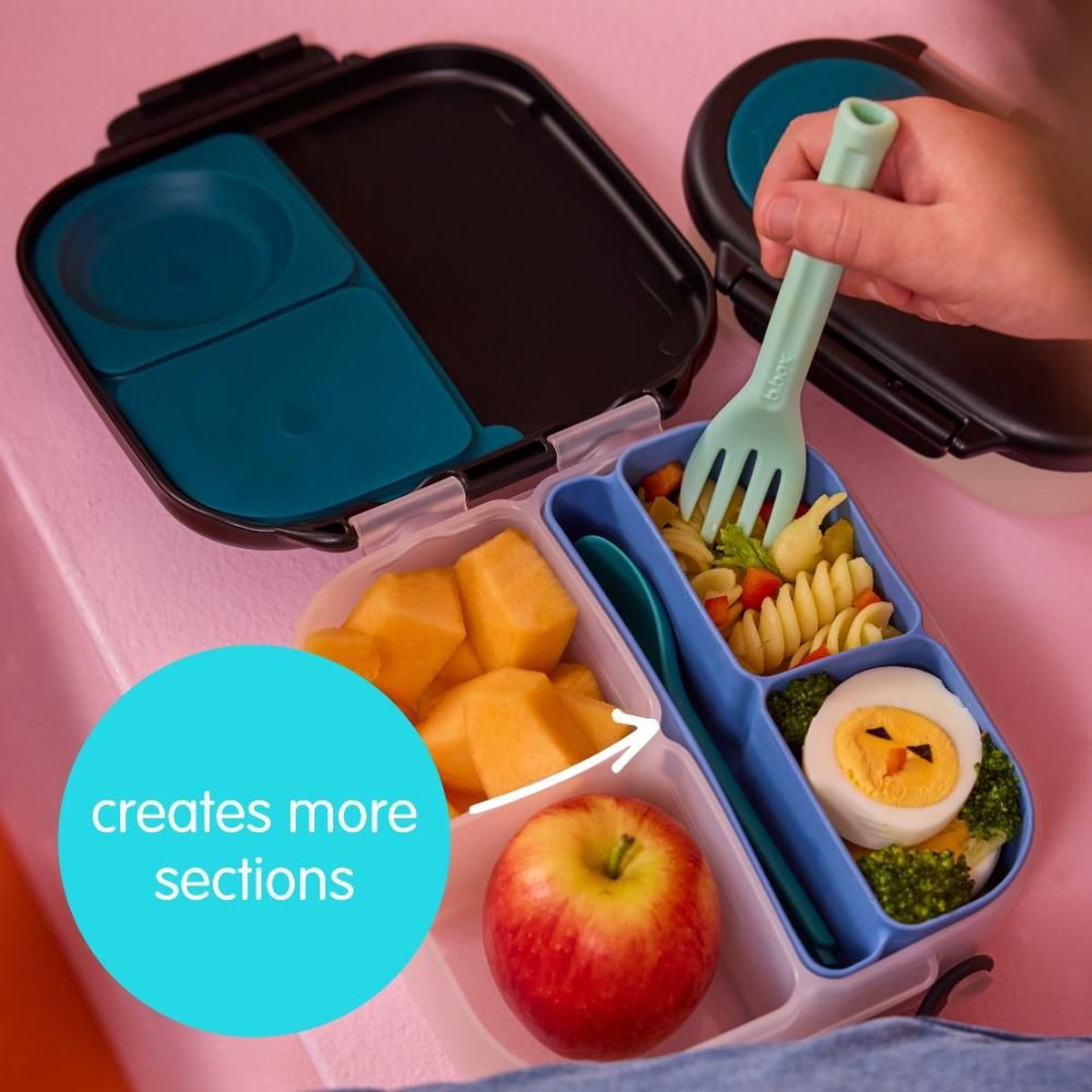 b.box | Silicone Bento Tray- Mini Lunchbox - Image 5
