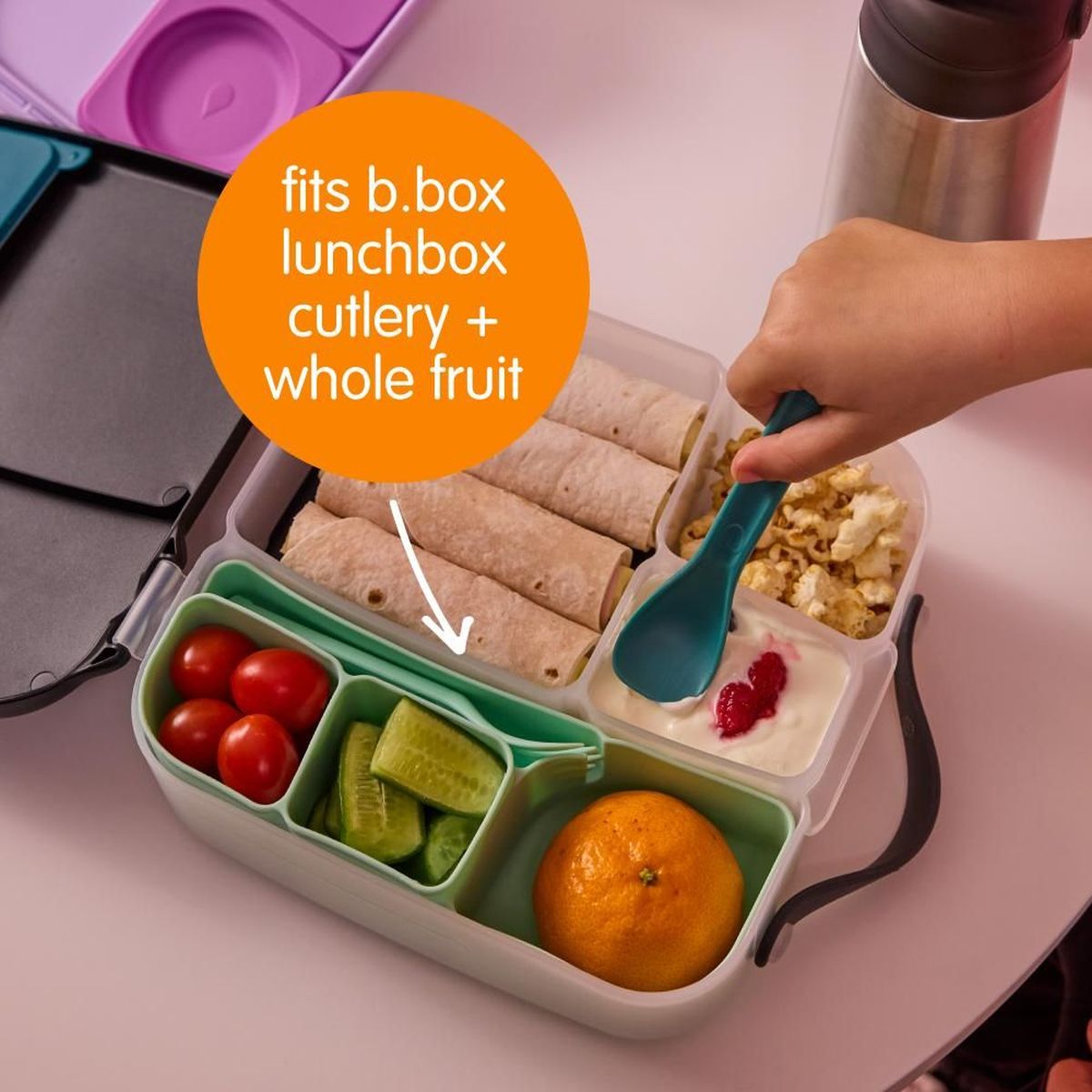 b.box | Silicone Bento Tray - Lunch - Image 5
